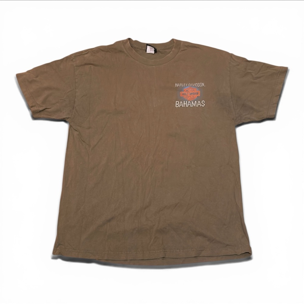 Harley-Davidson Men's T-Shirt XL Bahamas Olive Green